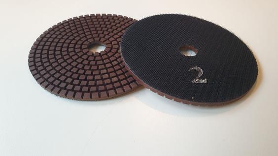 Hybridpads Ø125 mm Steg 1,2 och 3 som körs vått
